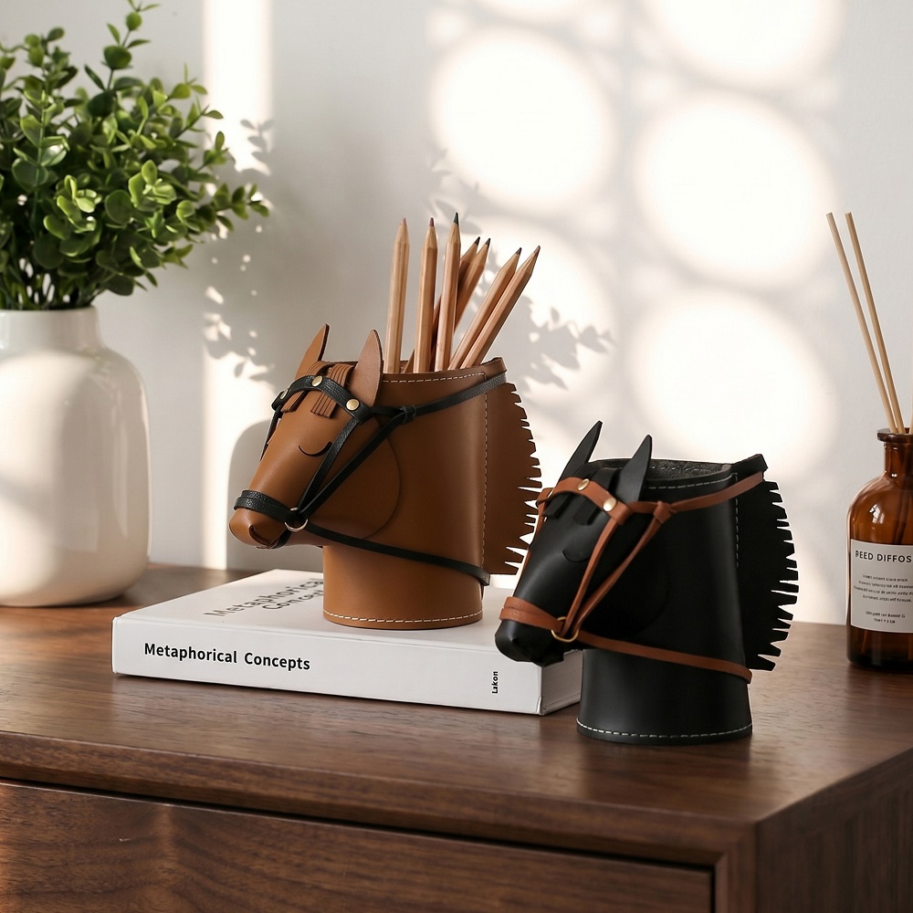 Luxury Skincare Containers - Luxe lederen opbergdoos in de vorm