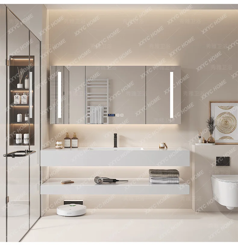 Luxury Skincare & Spa Photos - Badkamerkast met spiegel, toilet hoekkast, make-up
