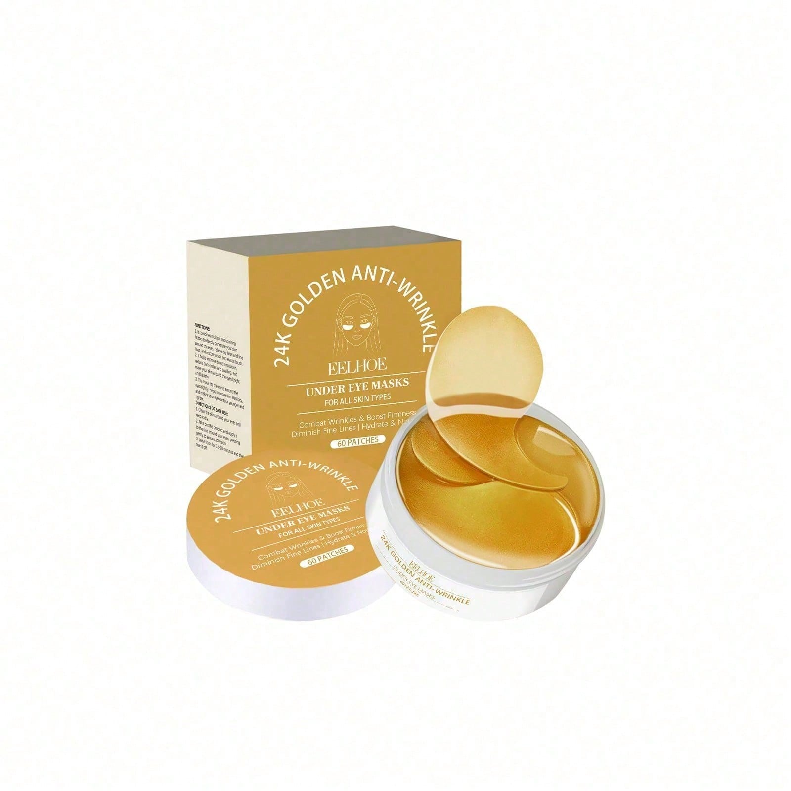 Luxury Skincare Mask - 24K gouden oogmasker, 60 stuks luxe