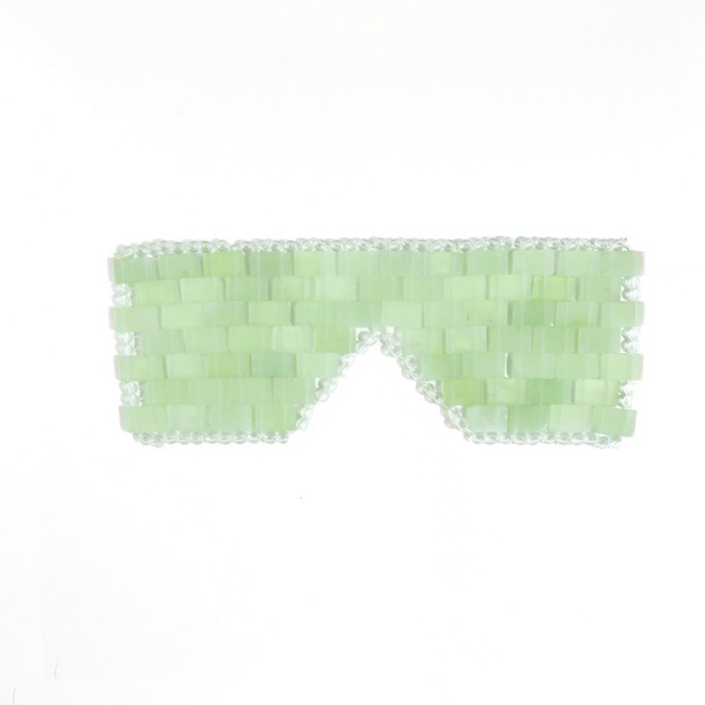 Luxury Skincare Mask - Handgeweven Xiu Jade oogmasker, natuursteen, verkoelend,
