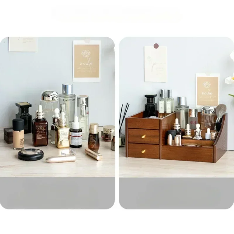 Make-up organizer met houten t - Luxury Skincare Mask recensie en prijs